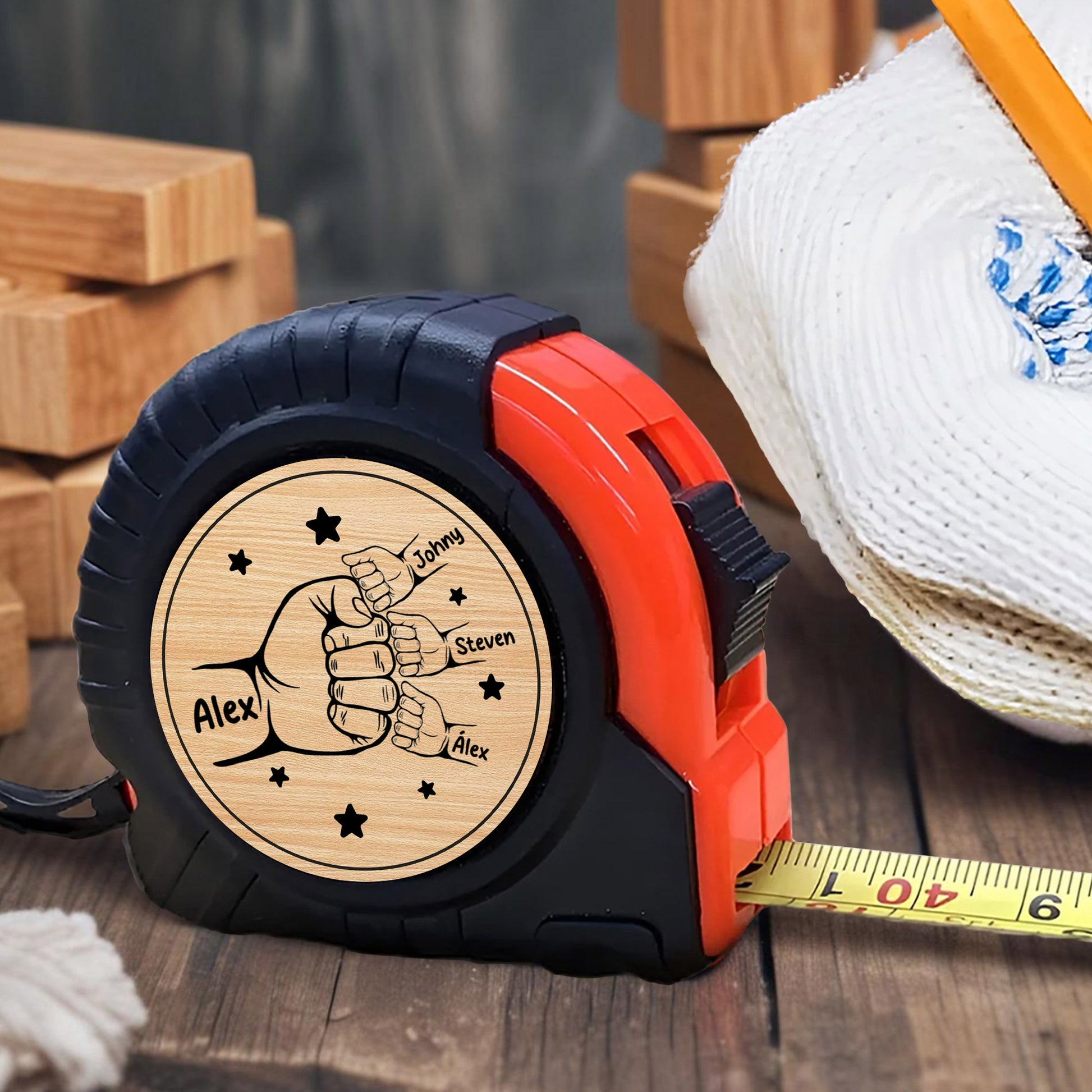 Celebrate The Strength Of Friendship With A Custom Engraved Design, Clasped Hands and Stars