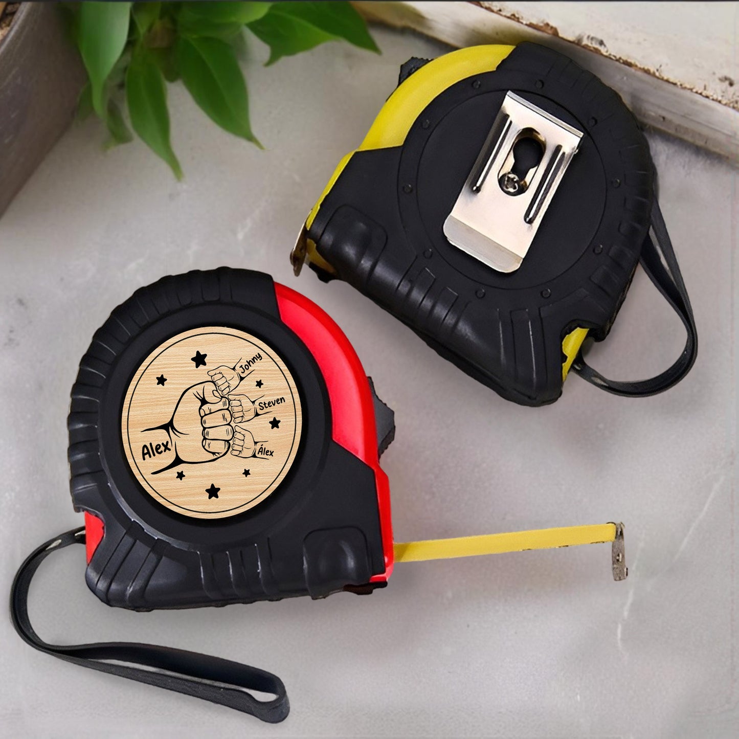 Celebrate The Strength Of Friendship With A Custom Engraved Design, Clasped Hands and Stars