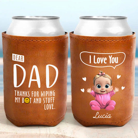 Dear Dad, Thanks For Wiping, Baby And Heart Design