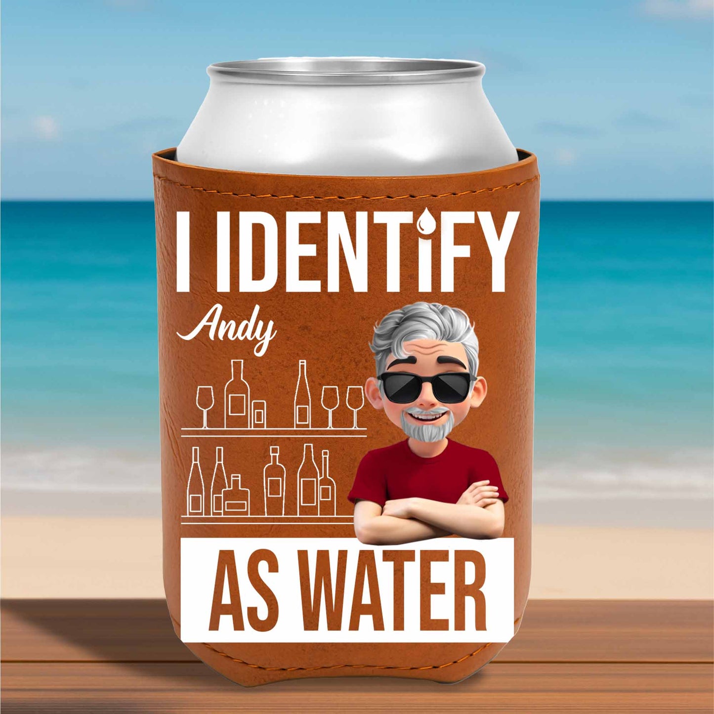 I Identify As Water With Cartoon Character