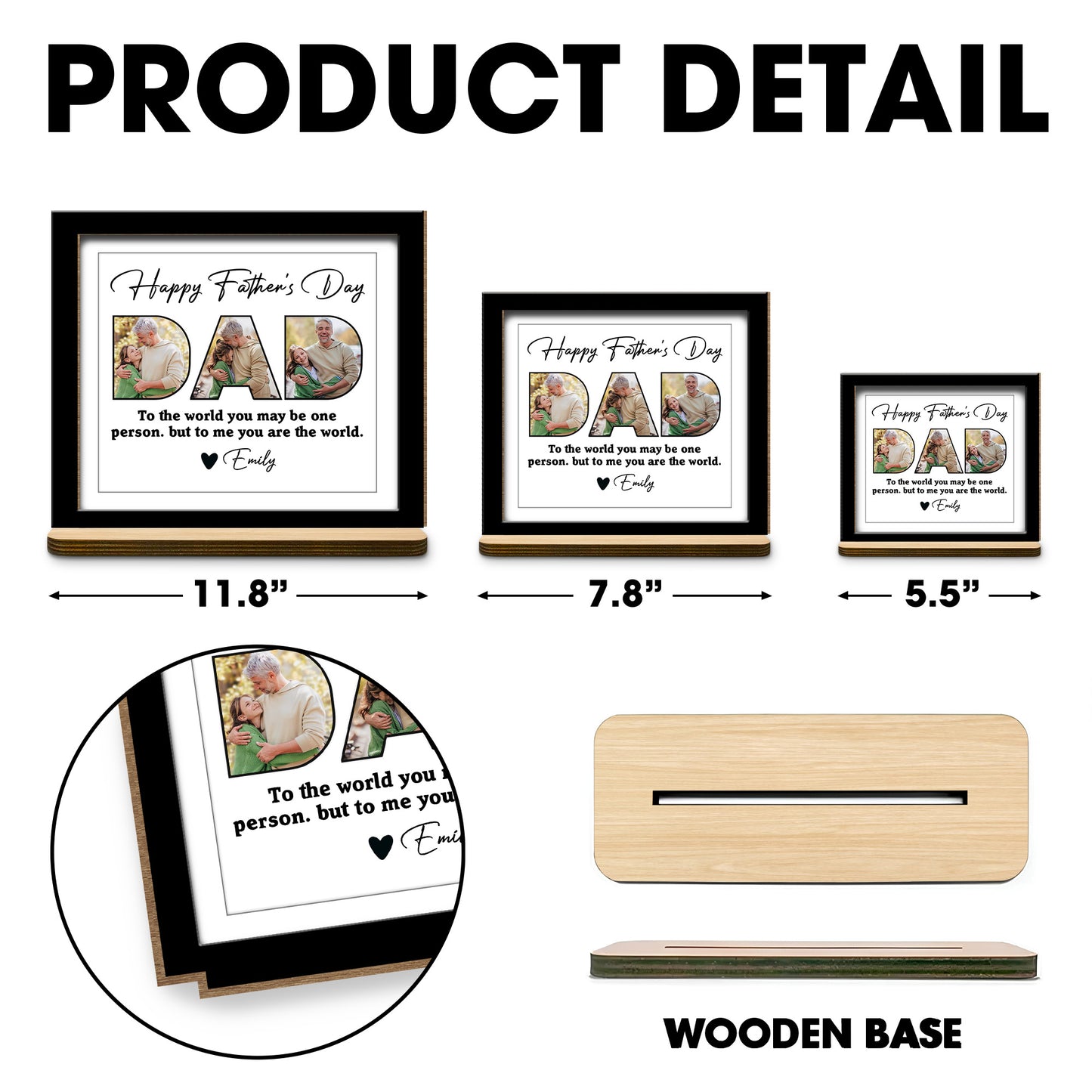 Happy Father's Day, To The World You May Be One Person, Father And Daughter