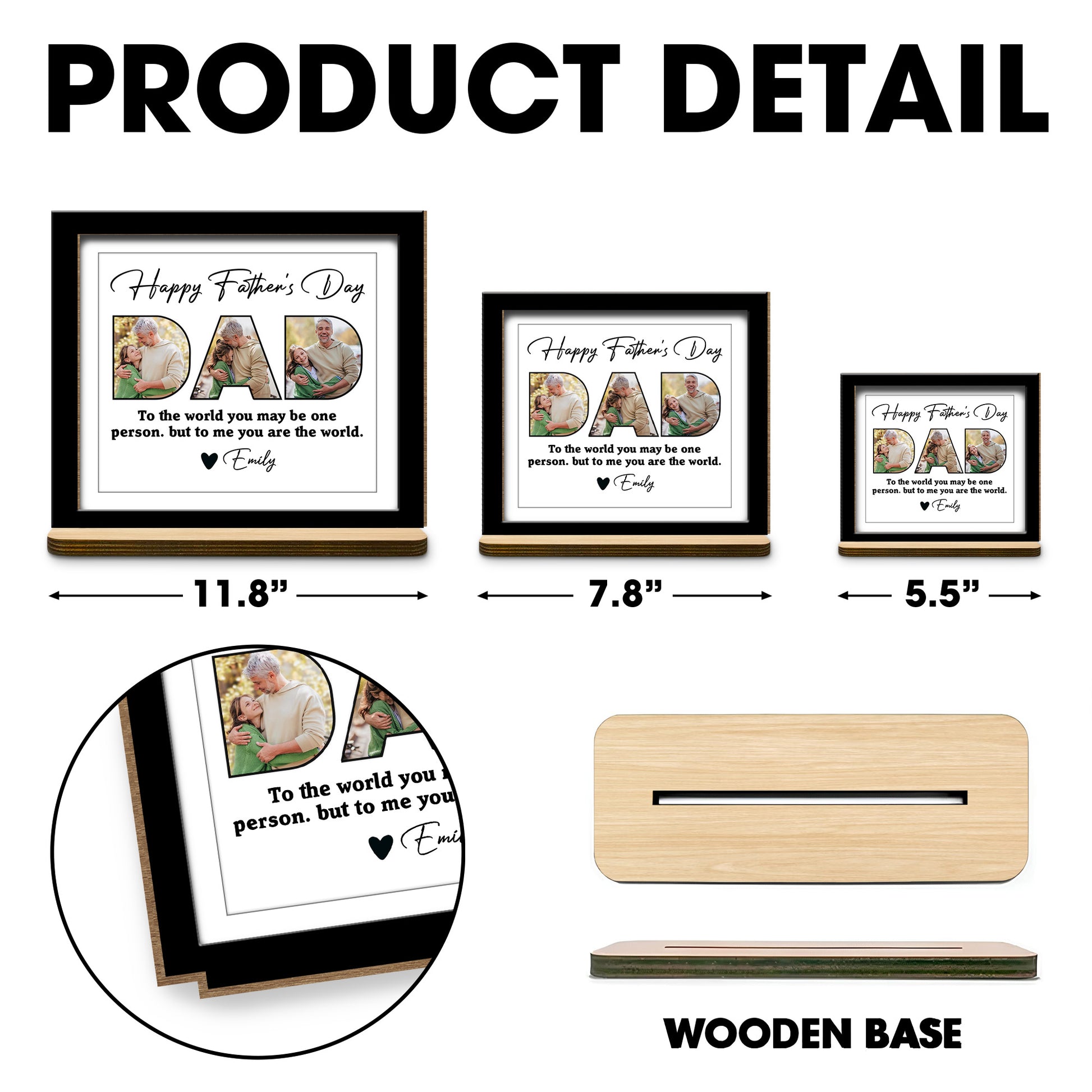 Happy Father's Day, To The World You May Be One Person, Father And Daughter