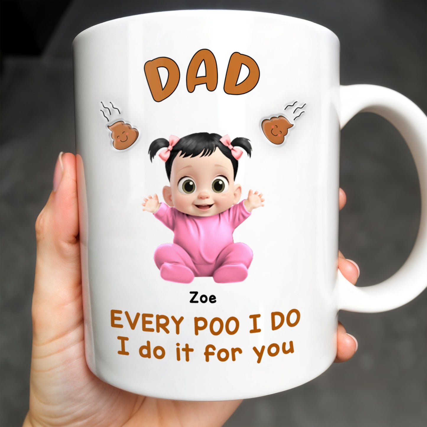 Every Poo I Do I Do It For You, Baby and Poo Emoji