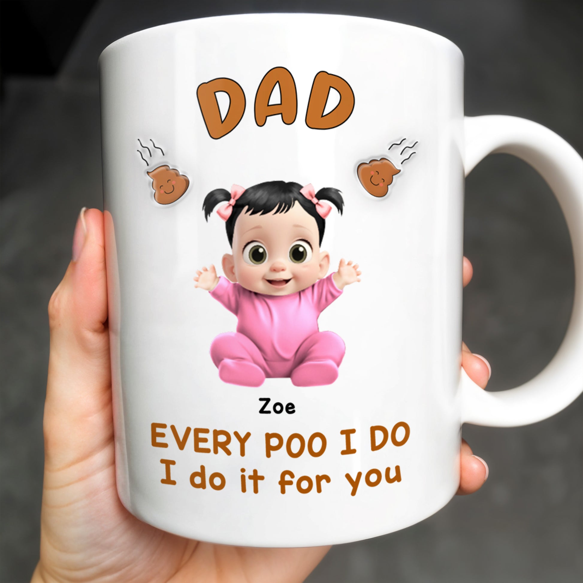 Every Poo I Do I Do It For You, Baby and Poo Emoji
