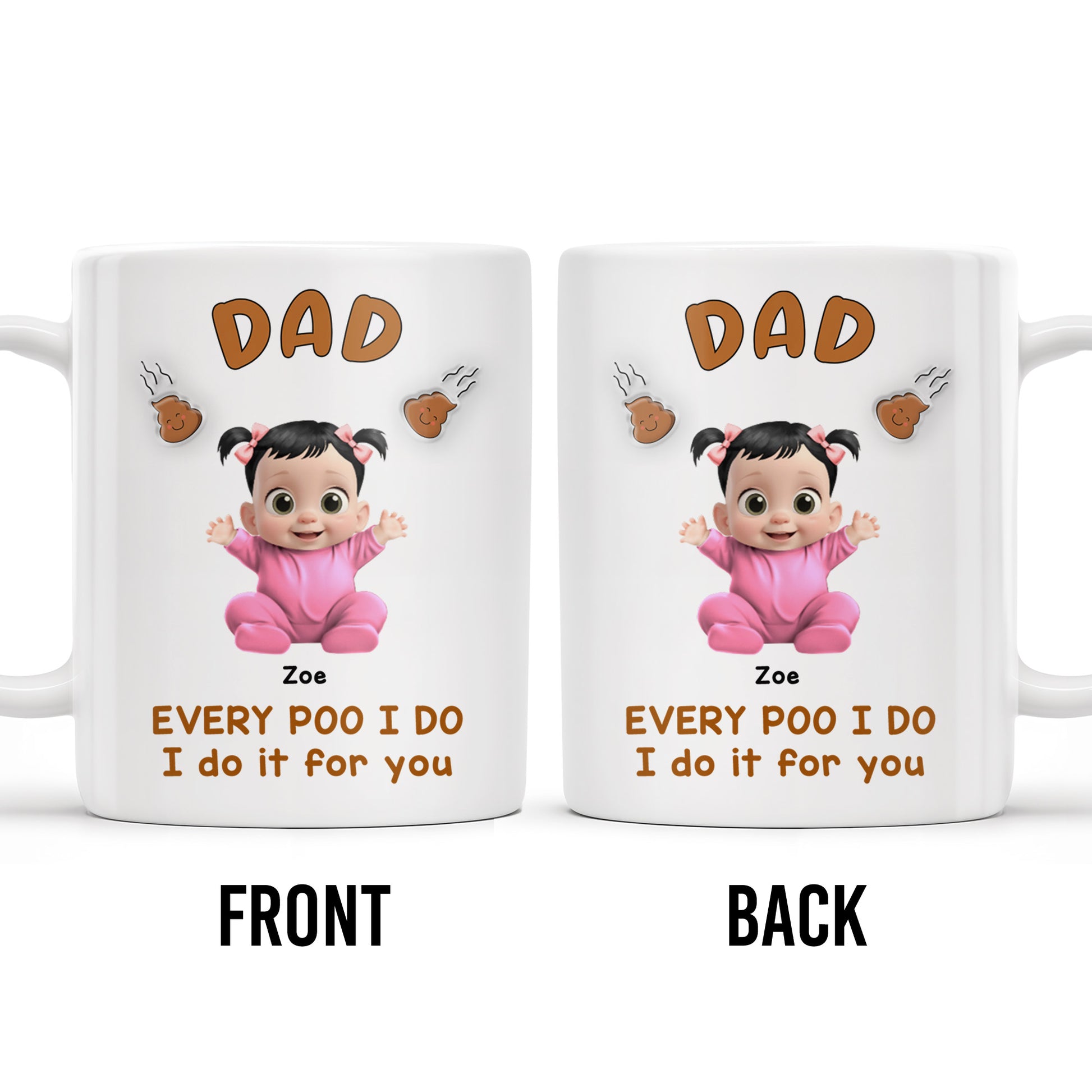 Every Poo I Do I Do It For You, Baby and Poo Emoji