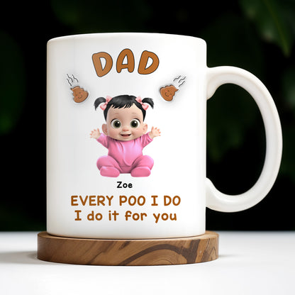 Every Poo I Do I Do It For You, Baby and Poo Emoji