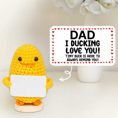 Dad I Ducking Love You With Tiny Duck And Heart