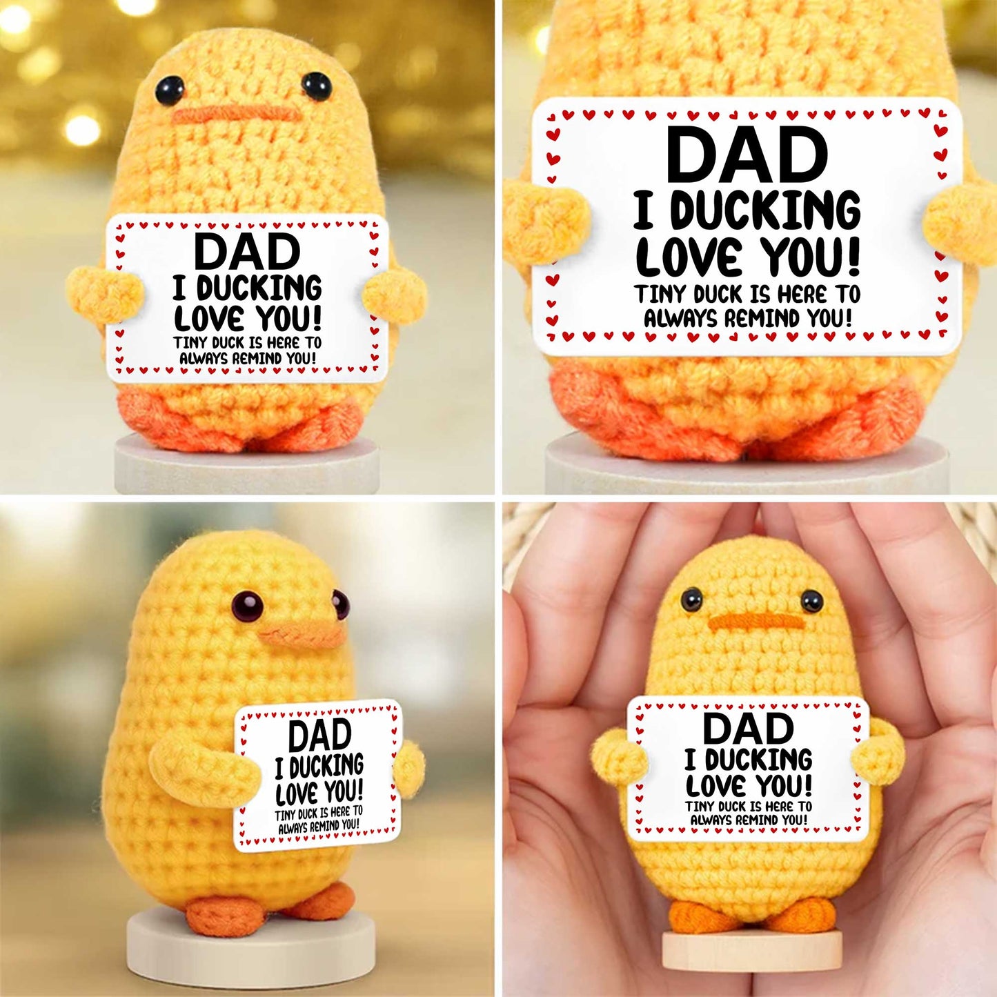 Dad I Ducking Love You With Tiny Duck And Heart