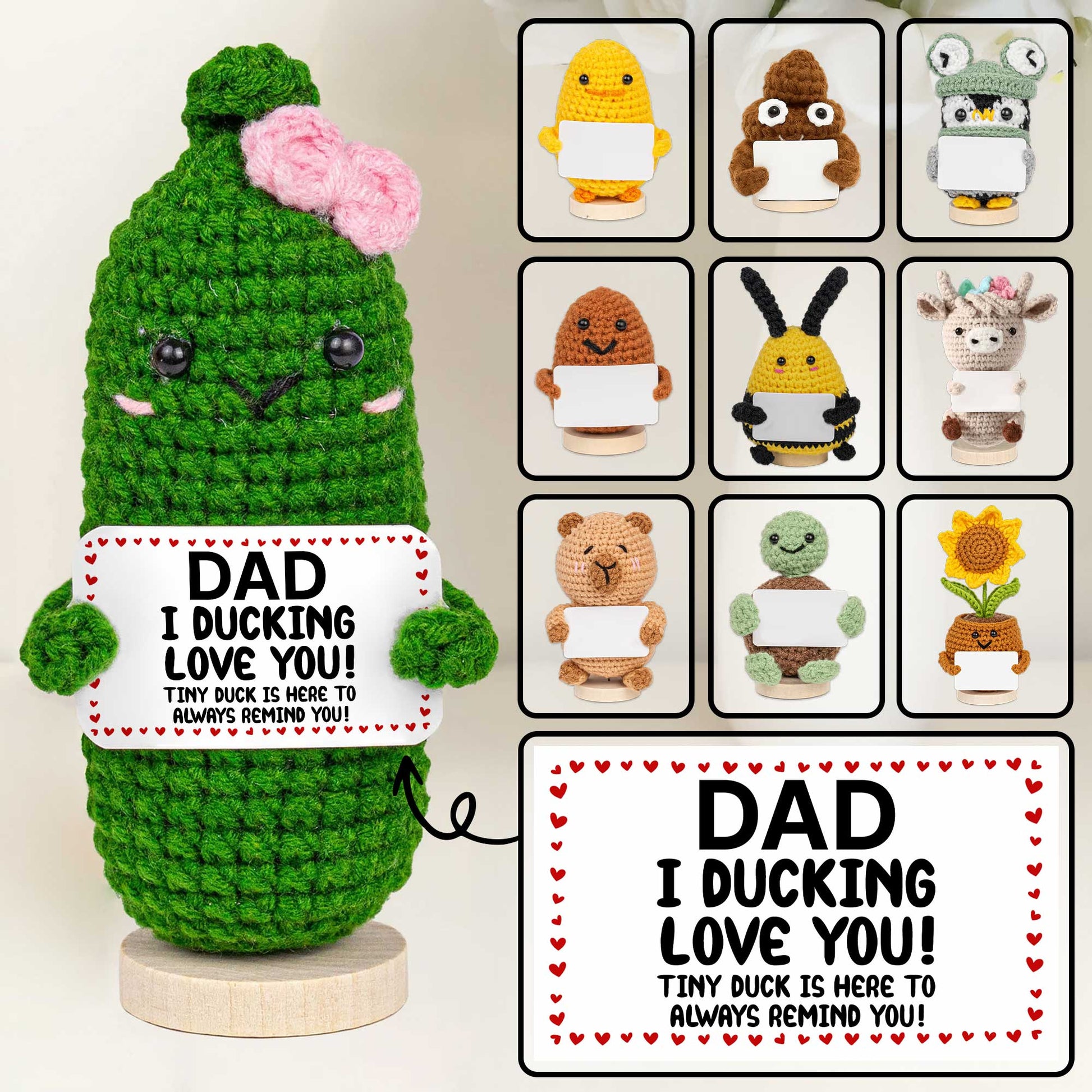 Dad I Ducking Love You With Tiny Duck And Heart