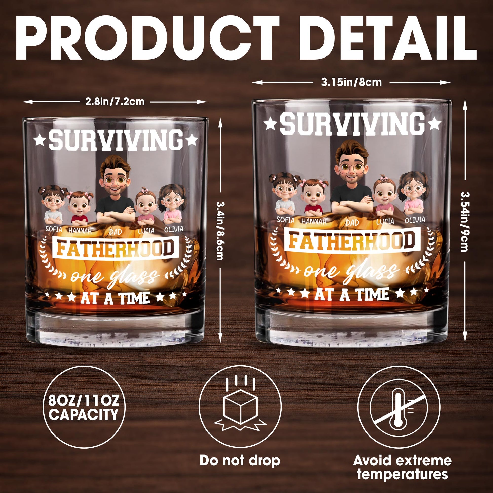 Surviving Fatherhood One Glass At A Time, Cartoon Family