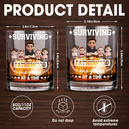Surviving Fatherhood One Glass At A Time, Cartoon Family