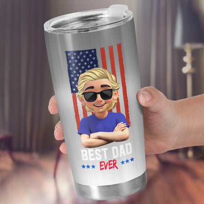 You Are A Really, Really Great Dad, American Flag And Cartoon Character