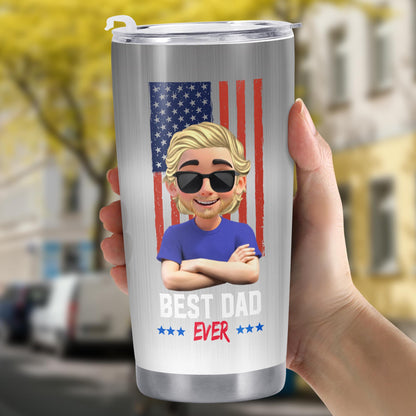 You Are A Really, Really Great Dad, American Flag And Cartoon Character