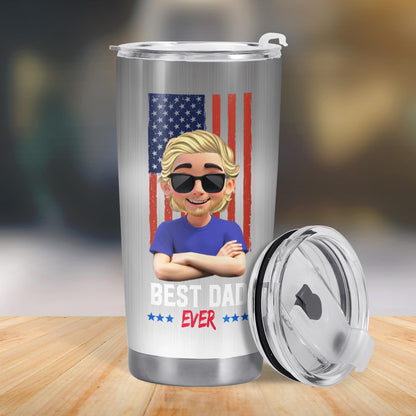 You Are A Really, Really Great Dad, American Flag And Cartoon Character