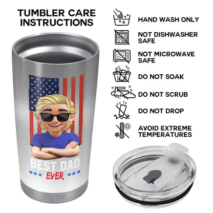 You Are A Really, Really Great Dad, American Flag And Cartoon Character