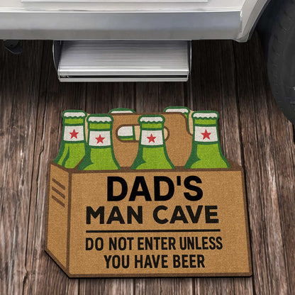 Dad's Man Cave, Beer Mugs Do Not Enter Without Beer
