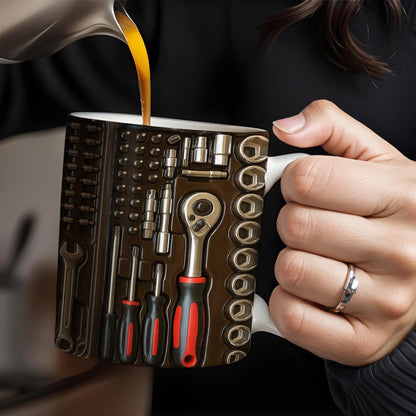 Celebrate Your Inner Mechanic with This Unique Tool-Themed Coffee Mug