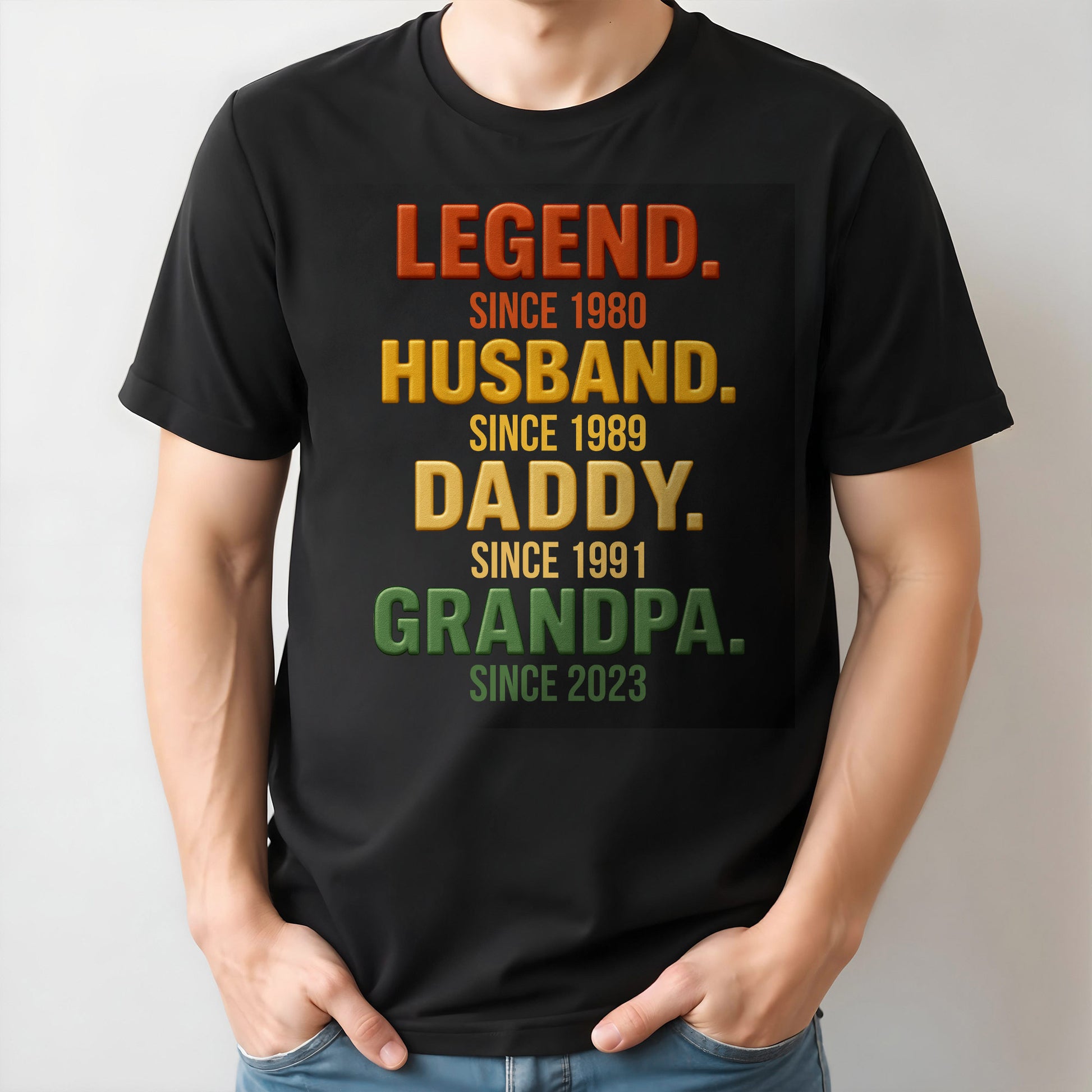 Legend, Husband, Daddy, Grandpa Custom T-Shirt
