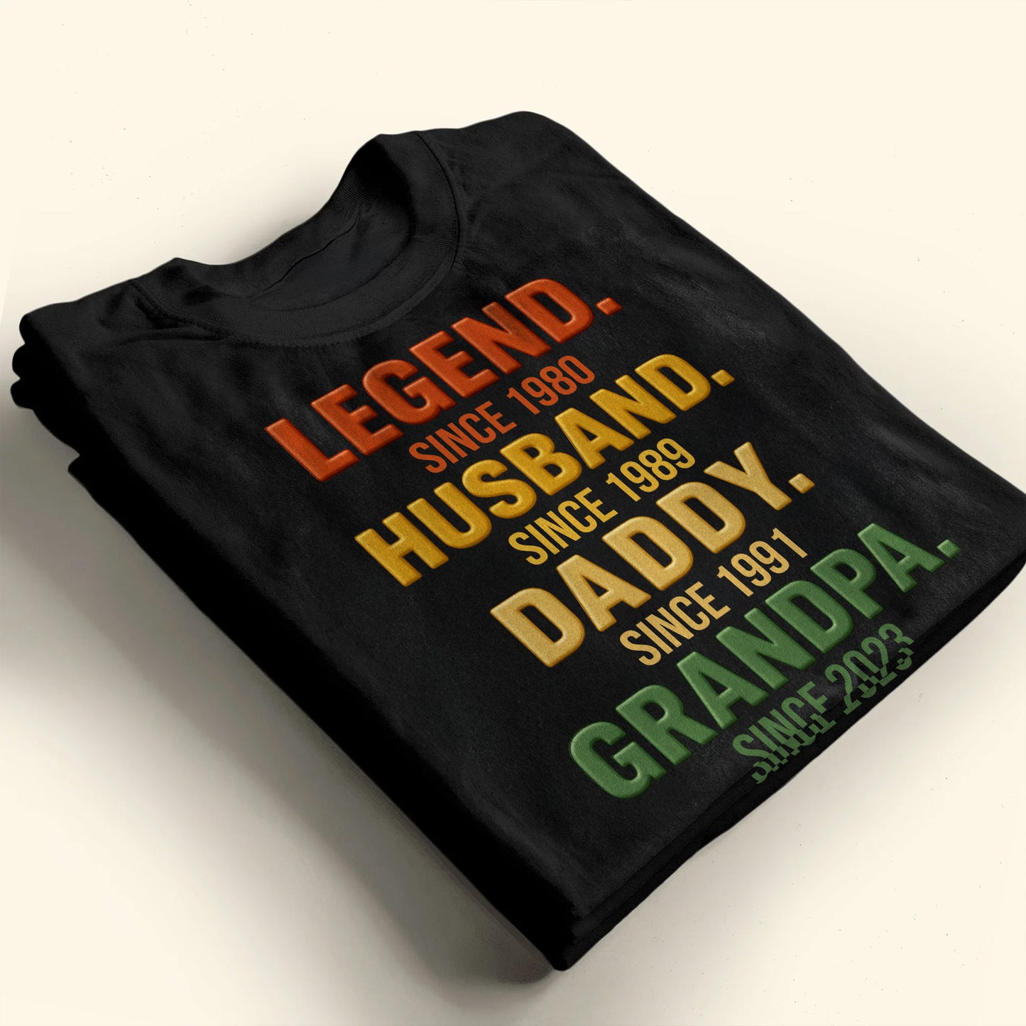 Legend, Husband, Daddy, Grandpa Custom T-Shirt