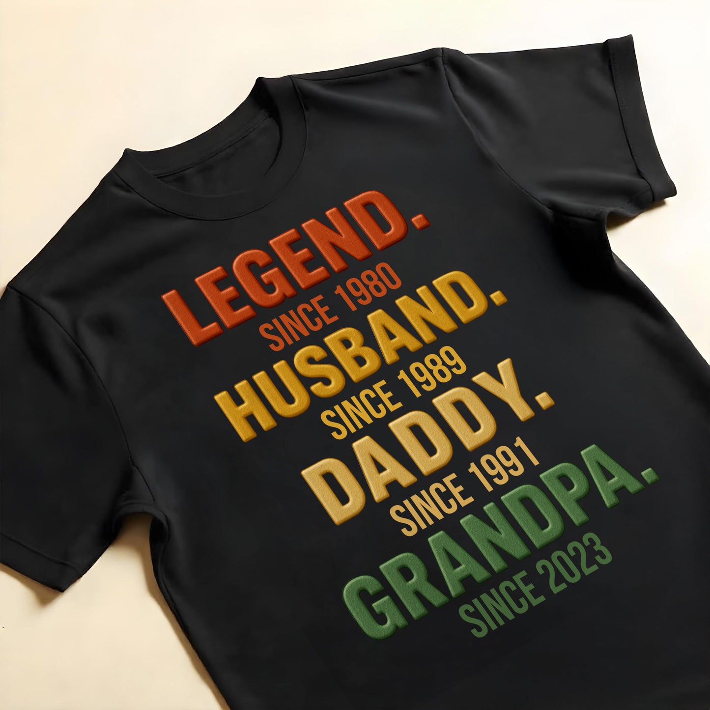 Legend, Husband, Daddy, Grandpa Custom T-Shirt