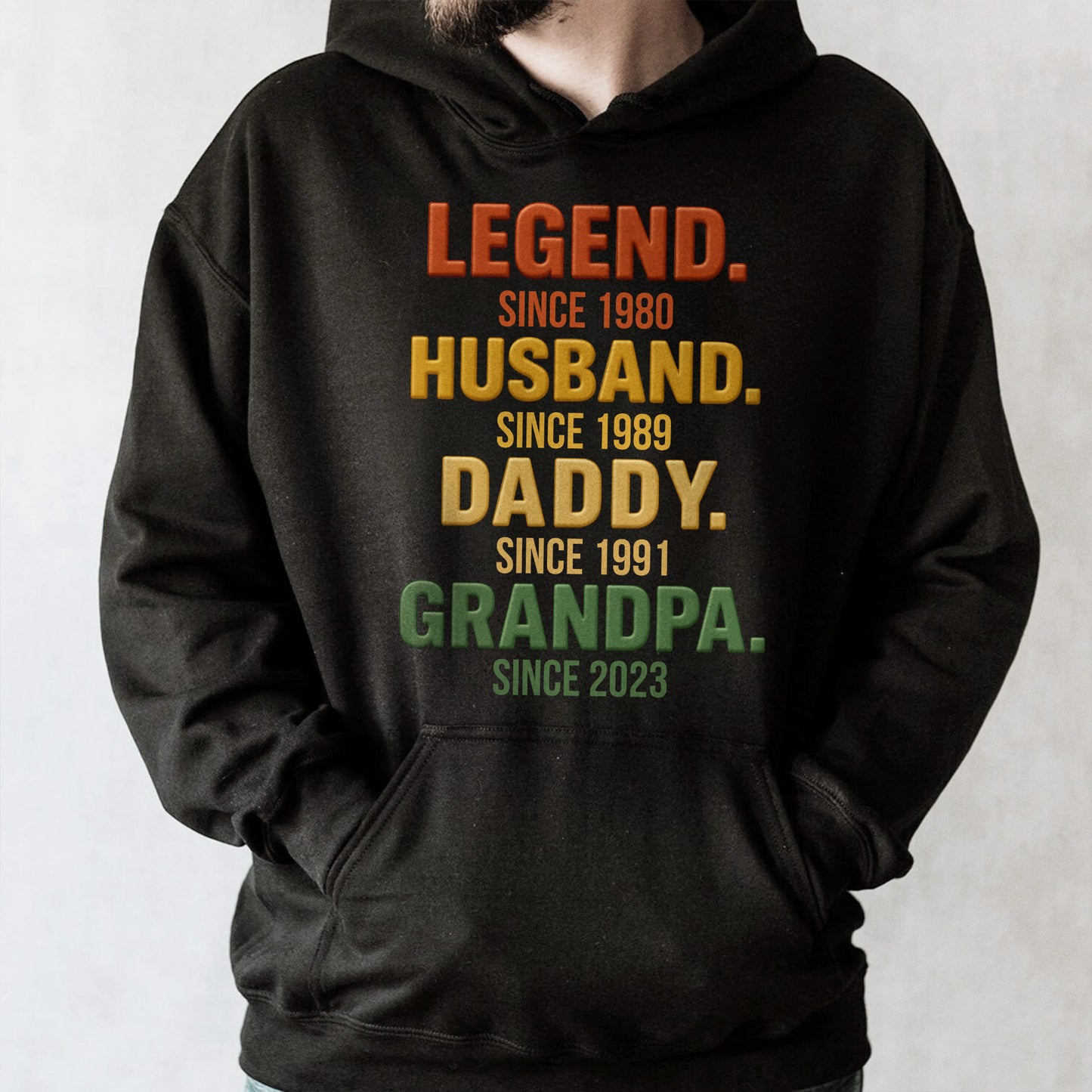 Legend, Husband, Daddy, Grandpa Custom T-Shirt