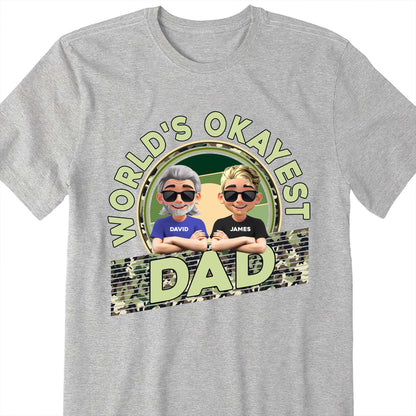 World's Okayest Dad, Cartoon Characters and Sunglasses