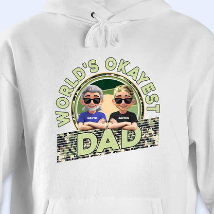 World's Okayest Dad, Cartoon Characters and Sunglasses