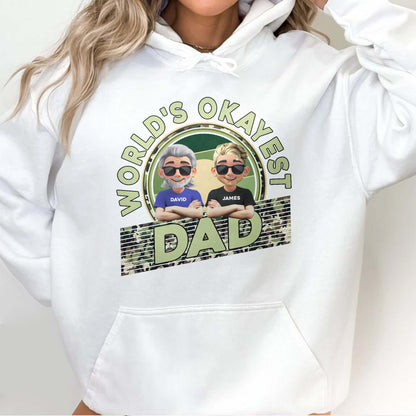 World's Okayest Dad, Cartoon Characters and Sunglasses