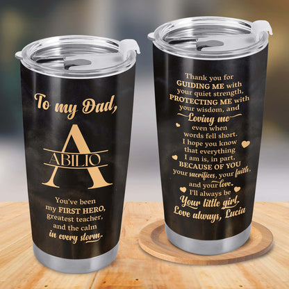 To My Dad, You've Been My First Hero, Greatest Teacher, Monogram