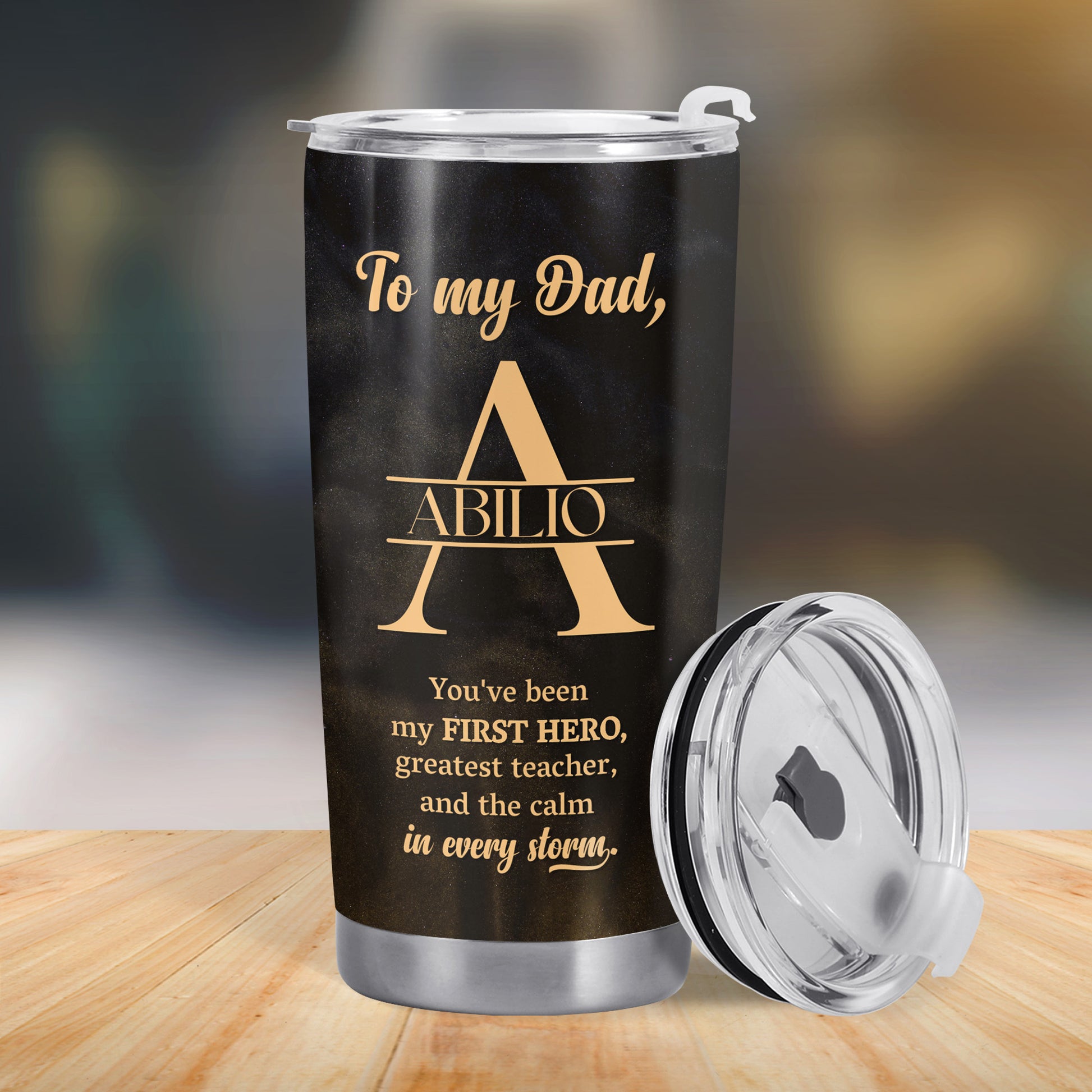 To My Dad, You've Been My First Hero, Greatest Teacher, Monogram