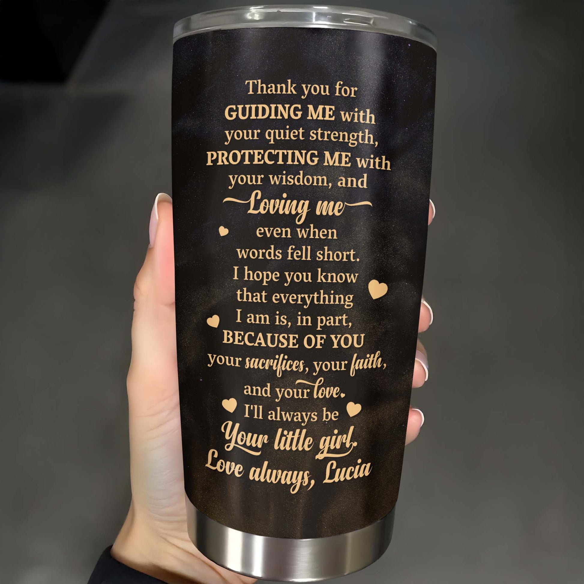 To My Dad, You've Been My First Hero, Greatest Teacher, Monogram