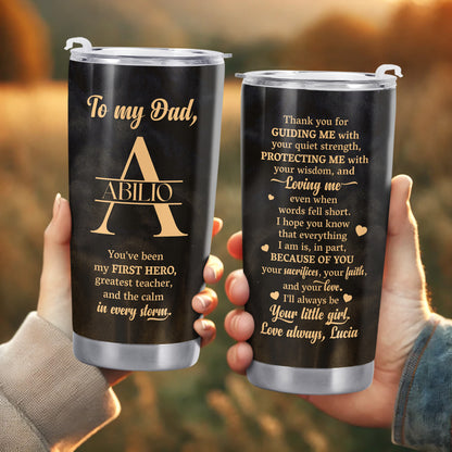 To My Dad, You've Been My First Hero, Greatest Teacher, Monogram