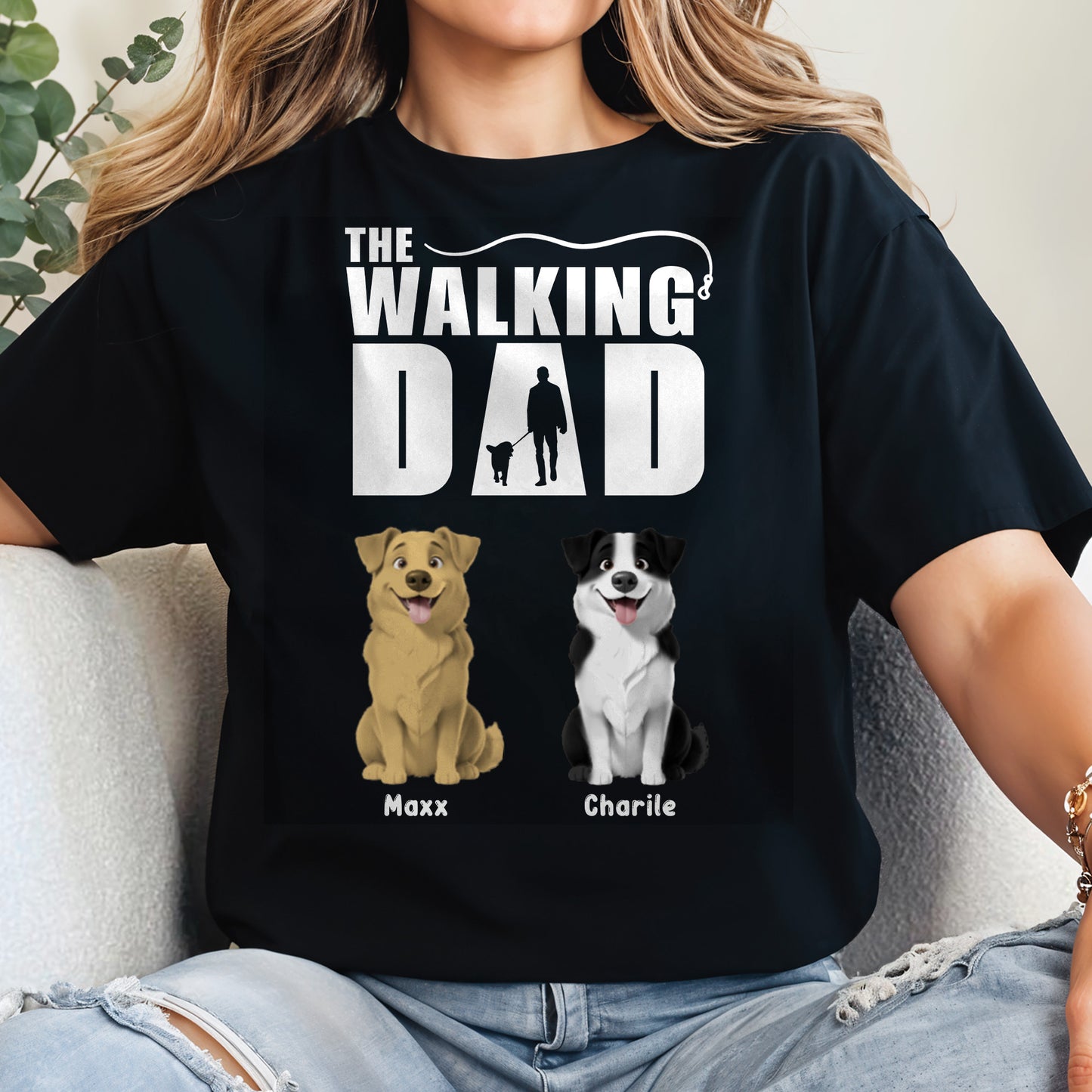 The Walking Dad, Man And Dogs Design