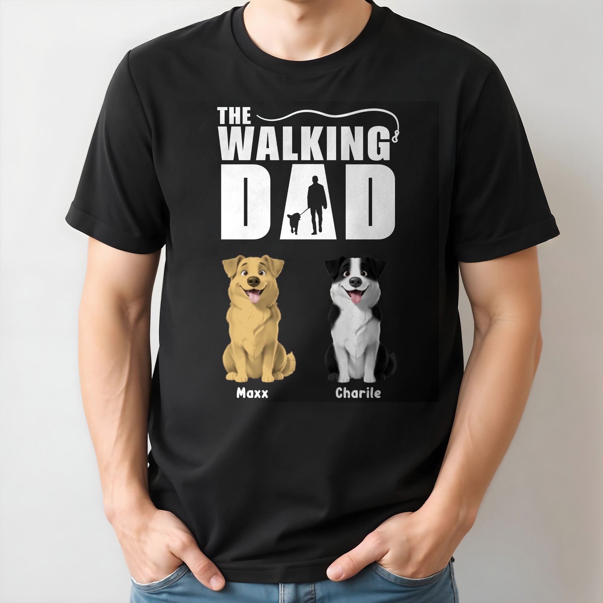 The Walking Dad, Man And Dogs Design