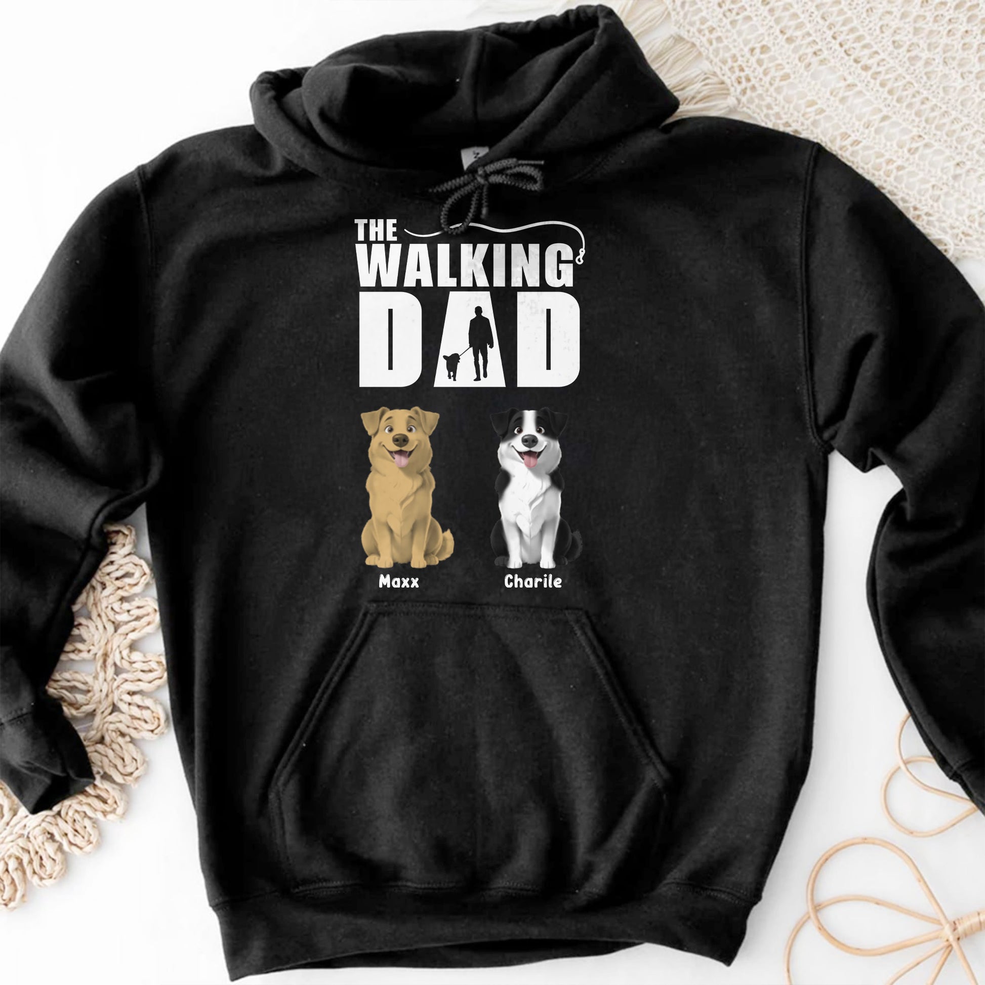 The Walking Dad, Man And Dogs Design