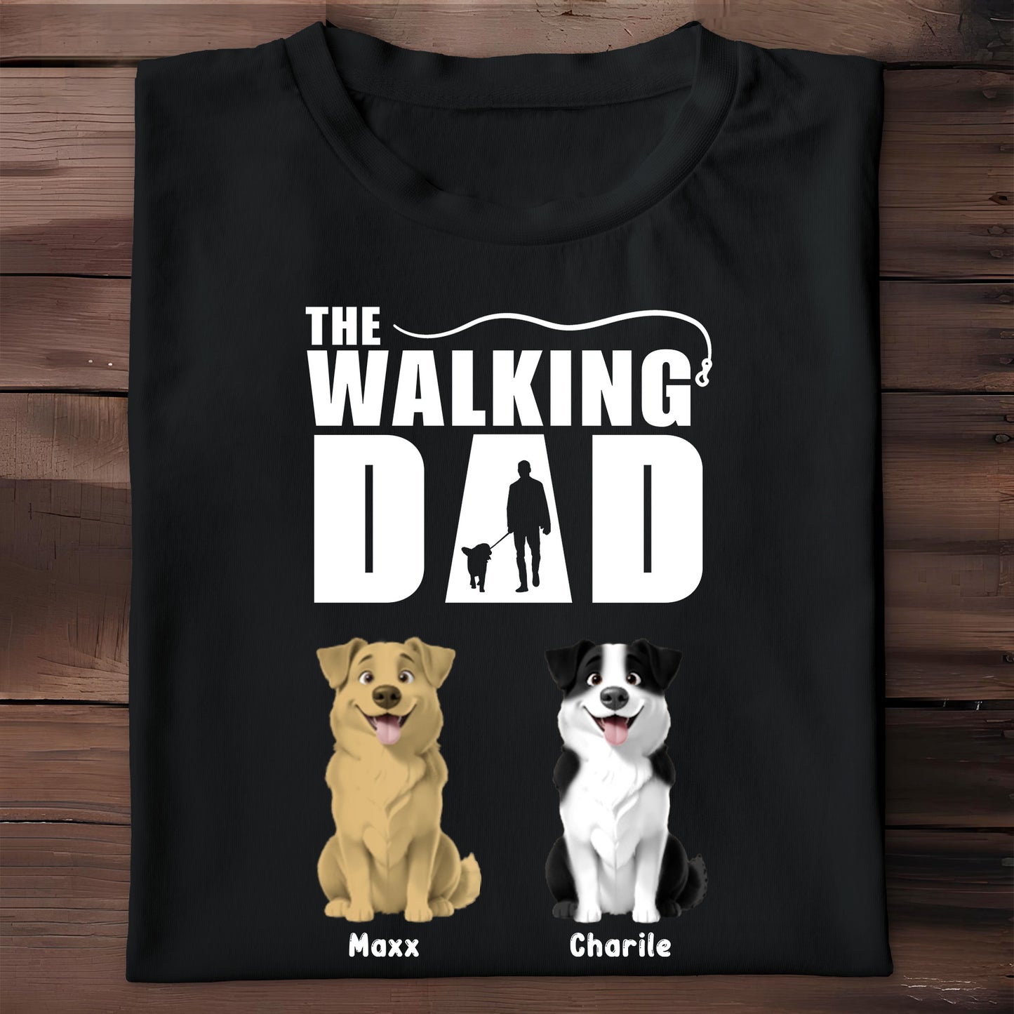 The Walking Dad, Man And Dogs Design