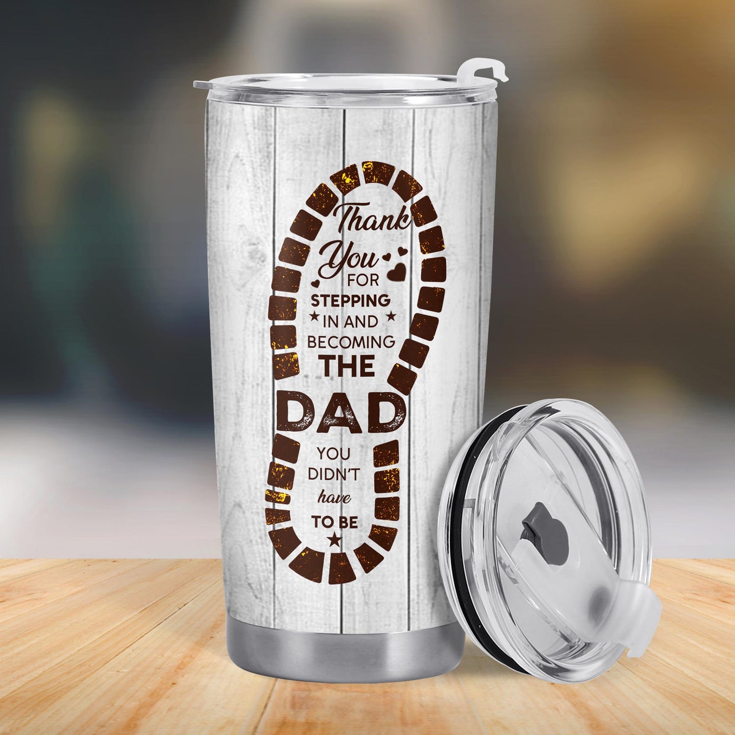 Thank You For Stepping In And Becoming The Dad You Didn't Have To Be, Footprints