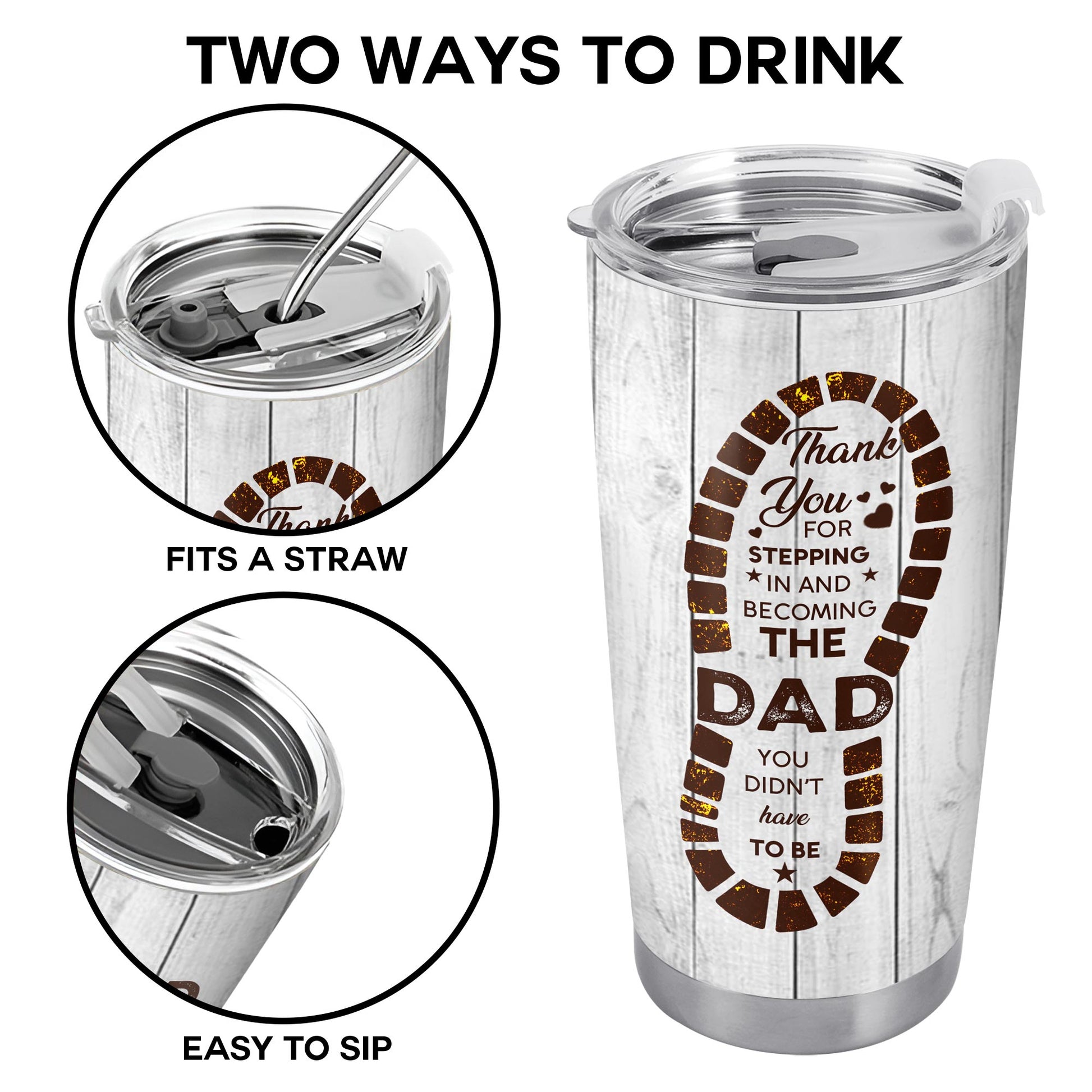 Thank You For Stepping In And Becoming The Dad You Didn't Have To Be, Footprints