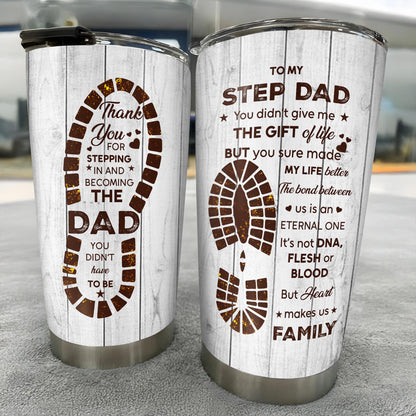 Thank You For Stepping In And Becoming The Dad You Didn't Have To Be, Footprints