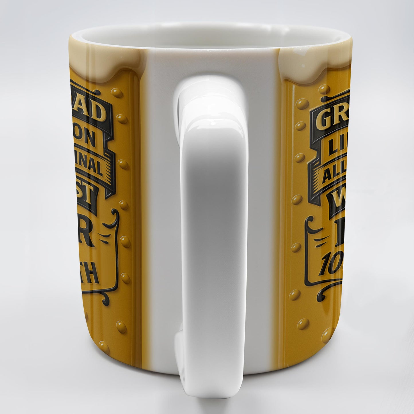 El mejor papá, edición limitada, original número 1 de todos los tiempos, el mejor padre del mundo, diseño de taza de cerveza - Taza de café personalizada - DAD129_MG