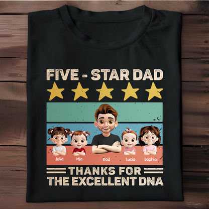 Five-Star Dad, Thanks For The Excellent DNA, Stars And Cartoon Characters