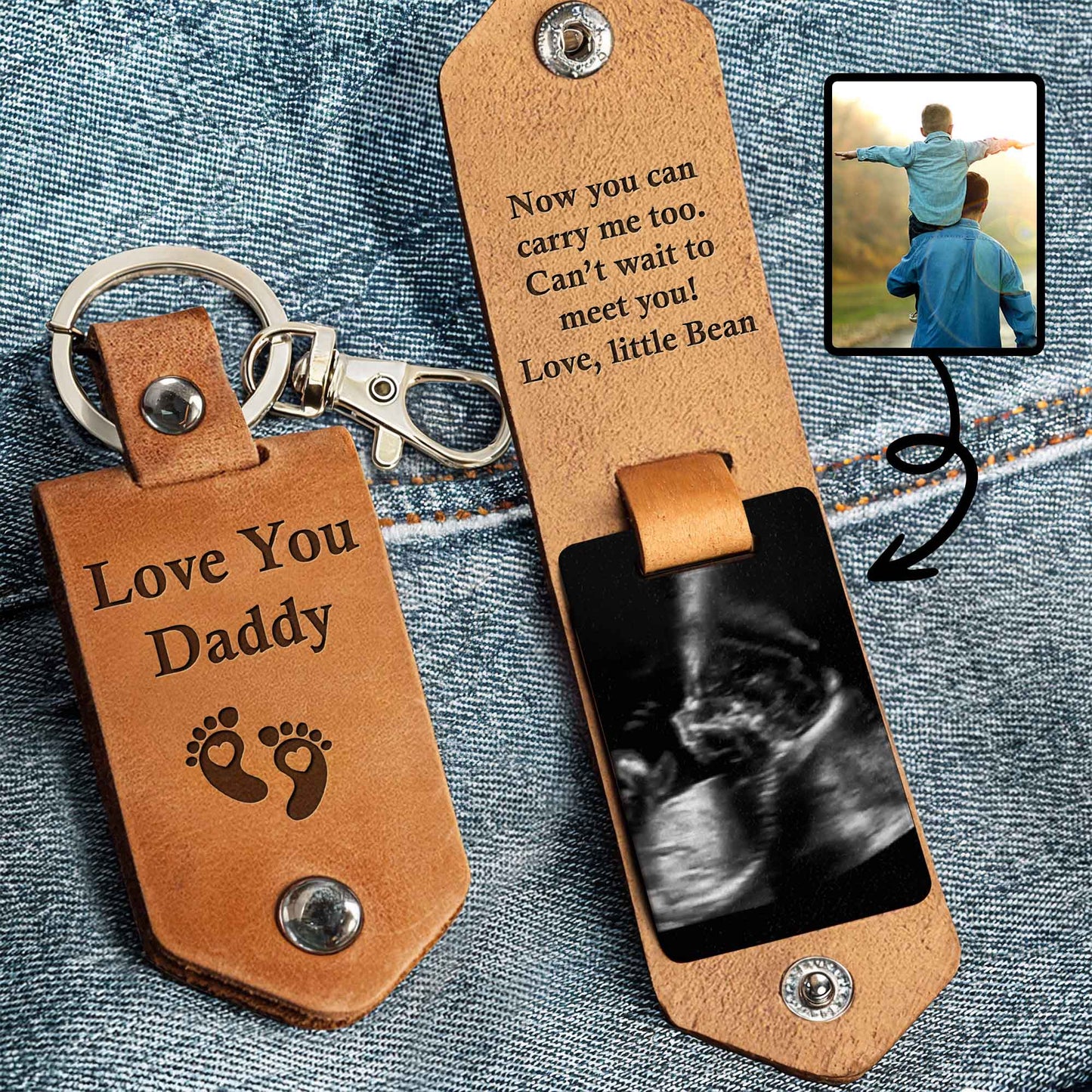 Now You Can Carry Me Too, Can't Wait To Meet You, Ultrasound And Baby Footprints