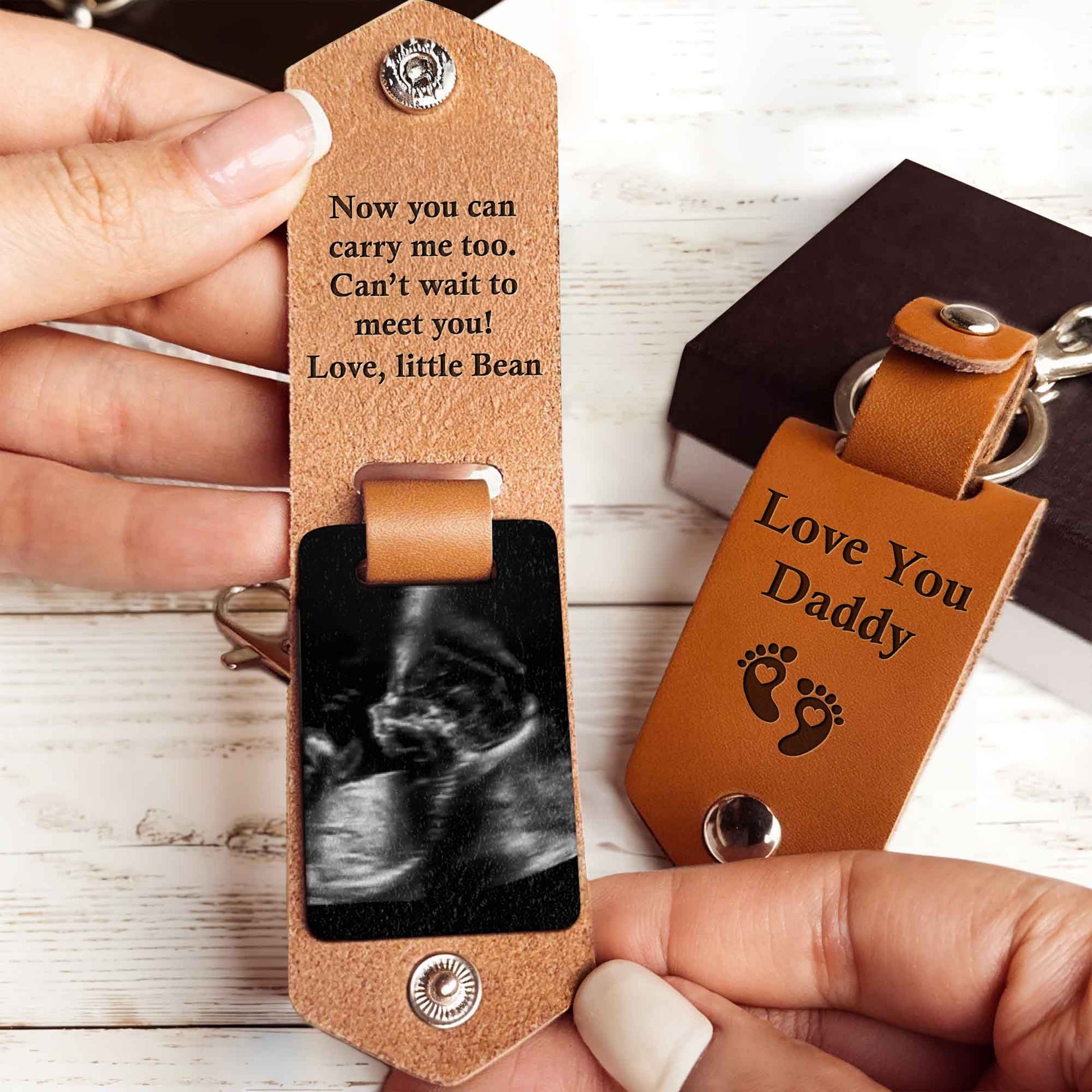 Now You Can Carry Me Too, Can't Wait To Meet You, Ultrasound And Baby Footprints