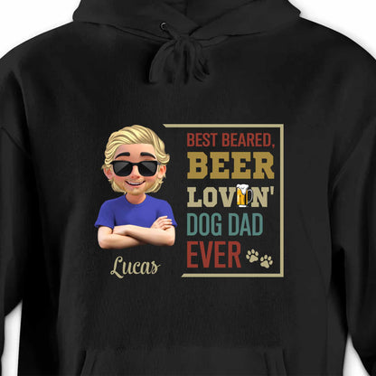Best Bearded, Beer Lovin' Dog Dad Ever, Beard and Dog Paws