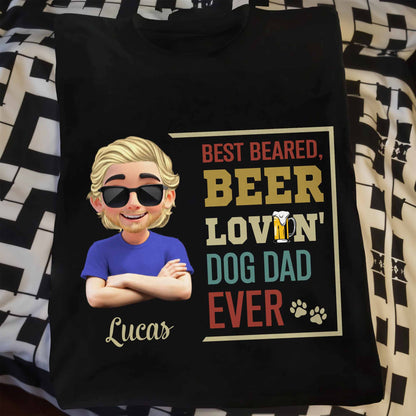 Best Bearded, Beer Lovin' Dog Dad Ever, Beard and Dog Paws
