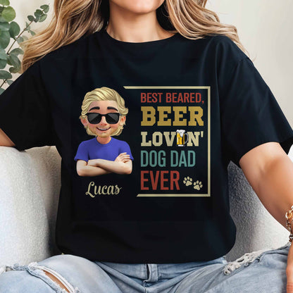Best Bearded, Beer Lovin' Dog Dad Ever, Beard and Dog Paws