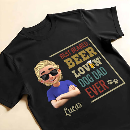 Best Bearded, Beer Lovin' Dog Dad Ever, Beard and Dog Paws