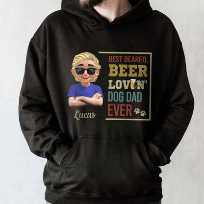 Best Bearded, Beer Lovin' Dog Dad Ever, Beard and Dog Paws