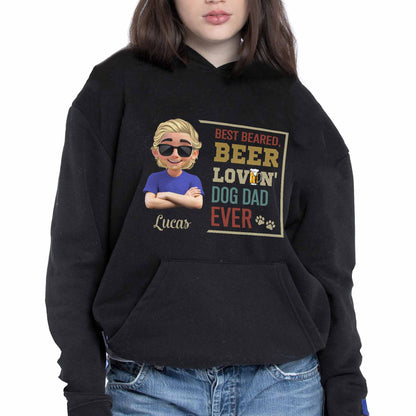 Best Bearded, Beer Lovin' Dog Dad Ever, Beard and Dog Paws