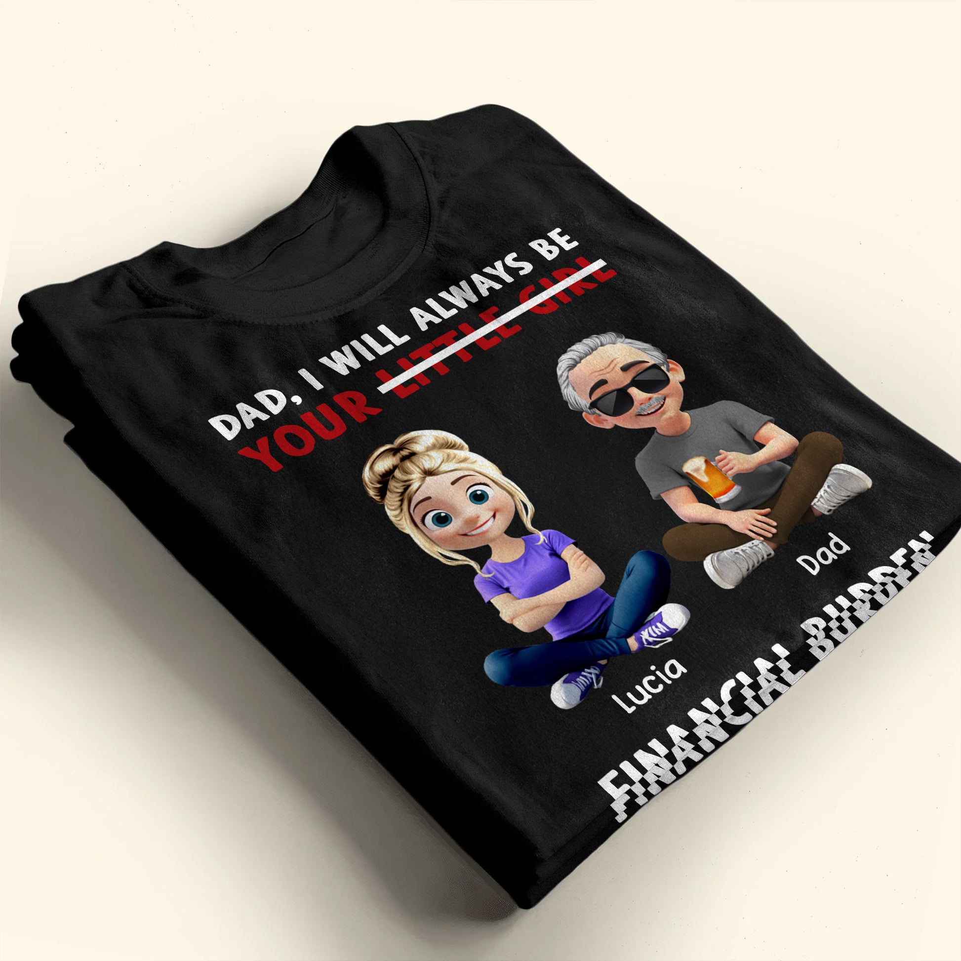 Dad, I Will Always Be Your Little Girl, Cartoon Characters